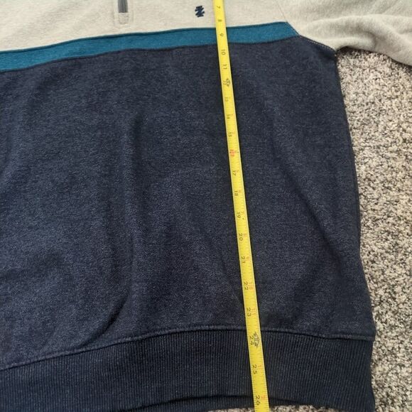 Izod Sweater Men's M Heathered Gray Soft Advantage Performance Stretch 1/4 Zip - Picture 6 of 7
